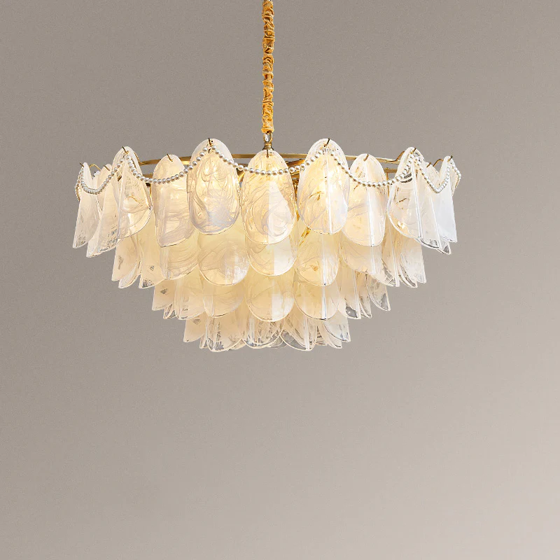 WOMO Tiered Glass Chandelier-WM2376 - Image 14