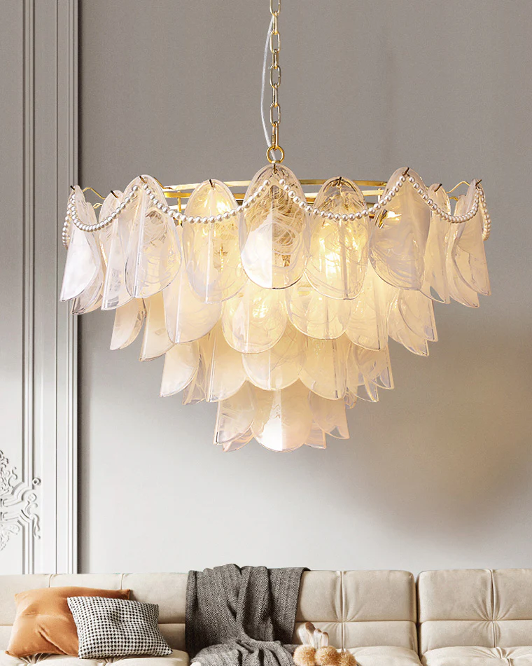 WOMO Tiered Glass Chandelier-WM2376 - Image 2