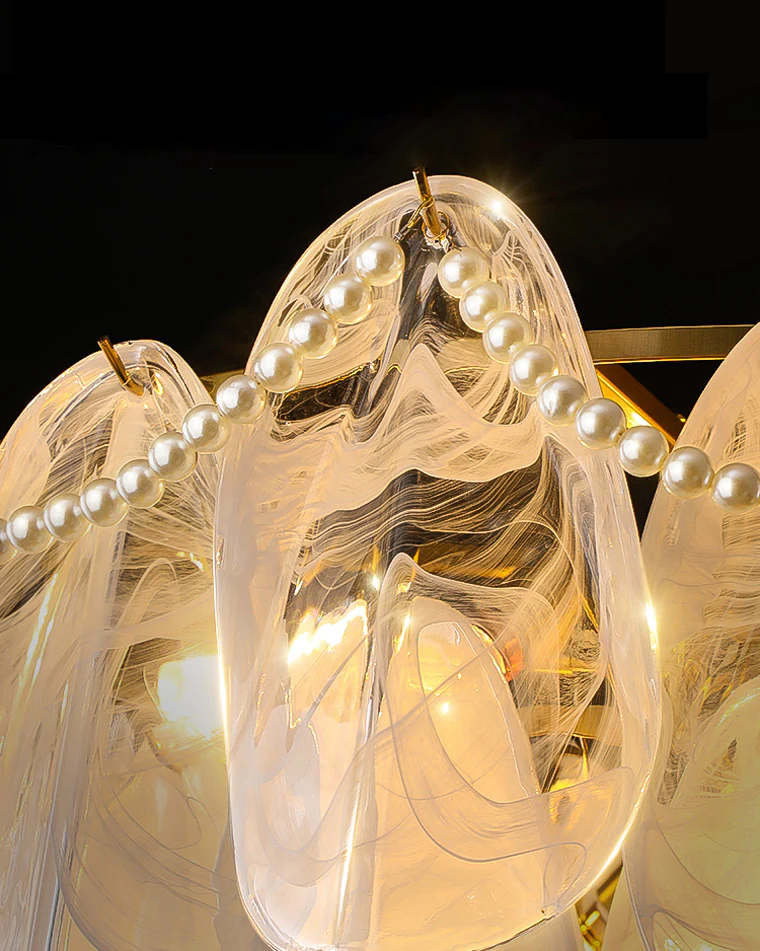 WOMO Tiered Glass Chandelier-WM2376 - Image 6