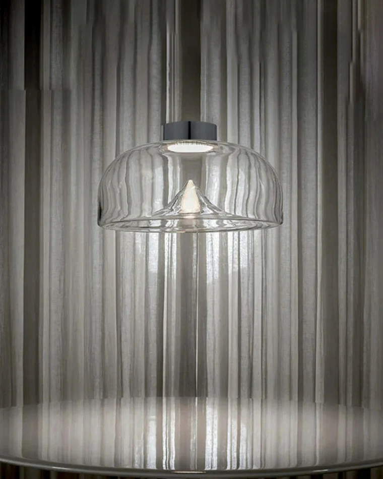 WOMO Colored Glass Round Pendant Light-WM2784 - Image 3