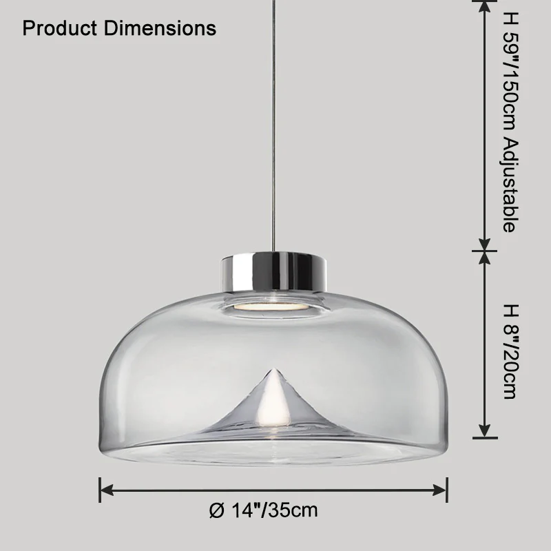 WOMO Colored Glass Round Pendant Light-WM2784 - Image 9