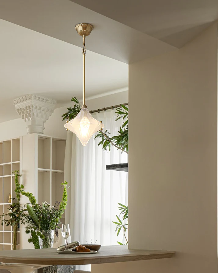 WOMO Glass Star Pendant Light-WM3064 - Image 5