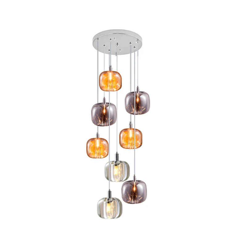 WOMO Waterfall Glass Pendant Chandelier-WM2111b - Image 20