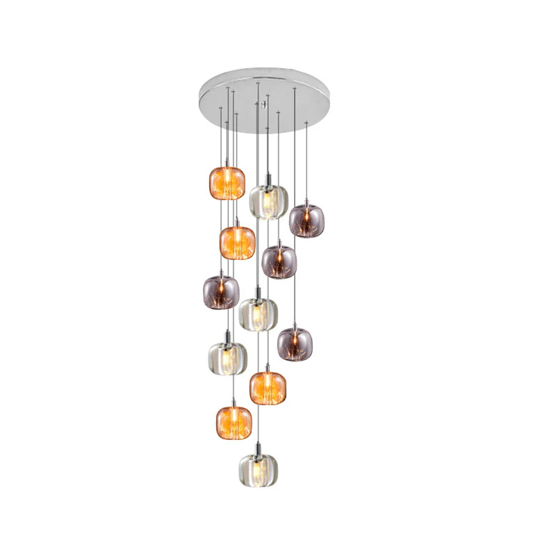 WOMO Waterfall Glass Pendant Chandelier-WM2111b - Image 22