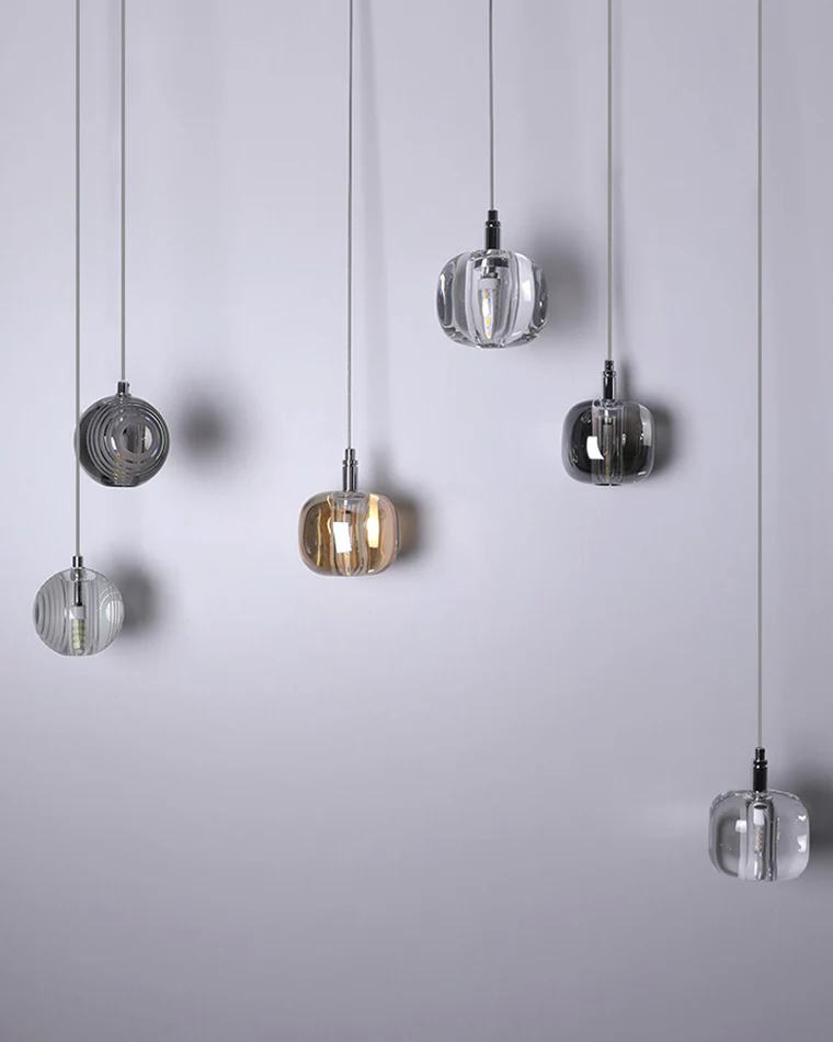 WOMO Waterfall Glass Pendant Chandelier-WM2111b - Image 9