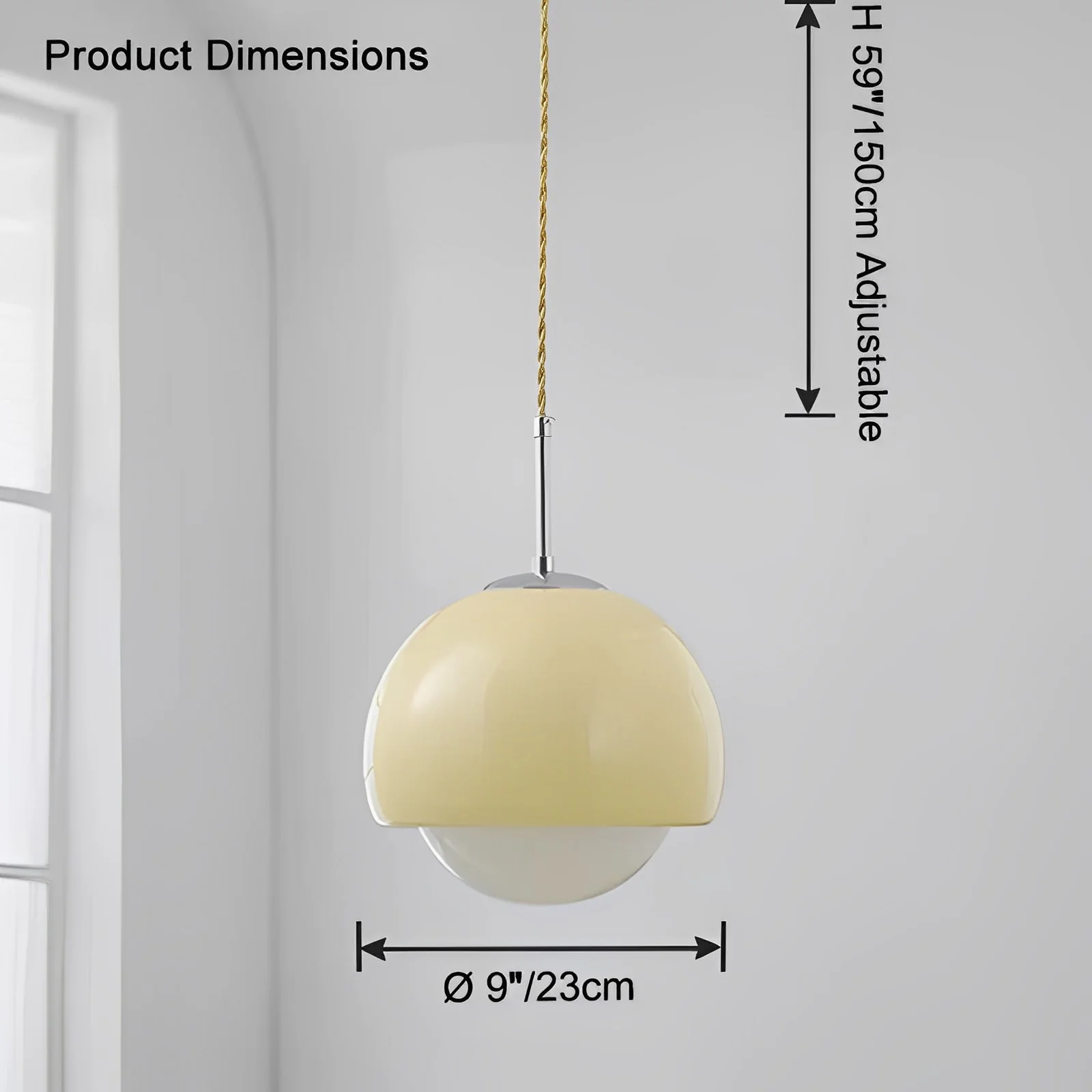 WOMO Globe Glass Pendant Light-WM2658 - Image 13