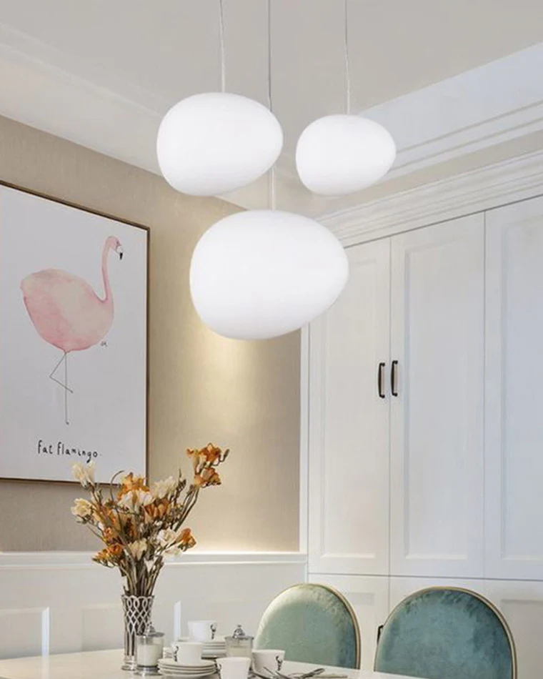 WOMO Egg Asymmetrical Globe Pendant Light-WM2497 - Image 10