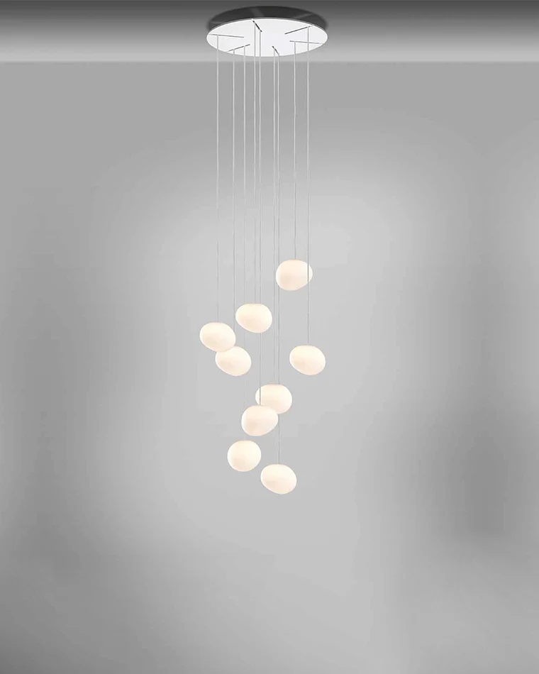 WOMO Egg Asymmetrical Globe Pendant Light-WM2497 - Image 15
