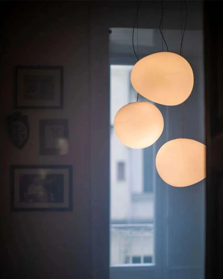 WOMO Egg Asymmetrical Globe Pendant Light-WM2497 - Image 2