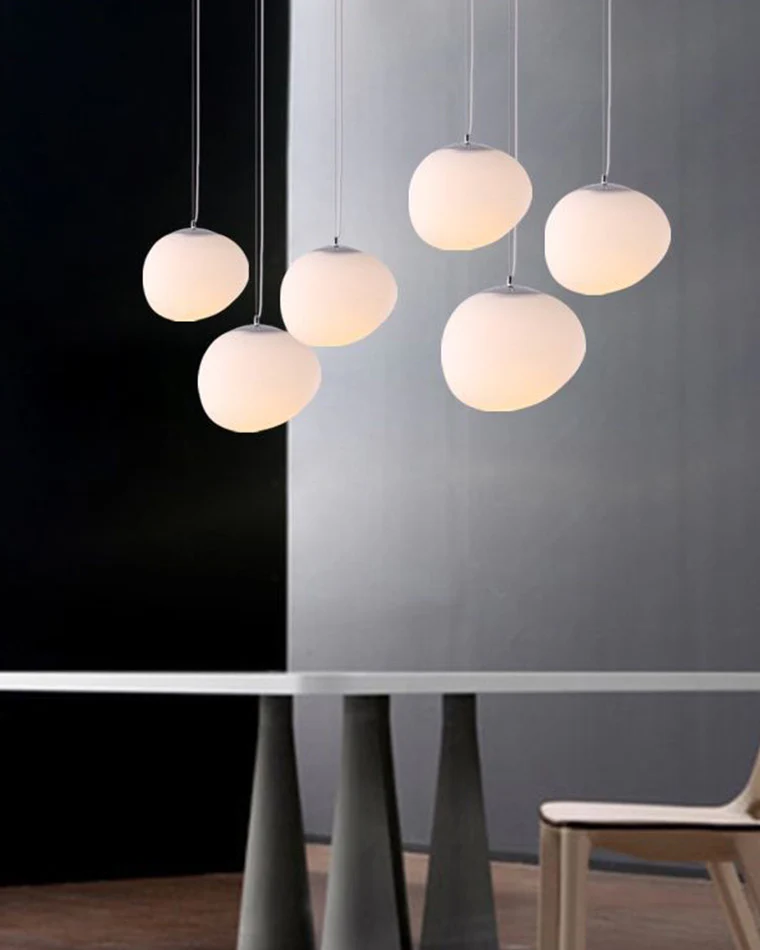 WOMO Egg Asymmetrical Globe Pendant Light-WM2497 - Image 3
