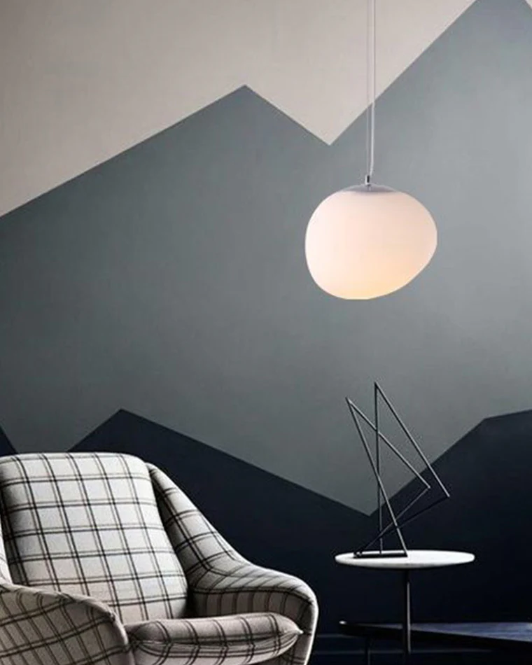 WOMO Egg Asymmetrical Globe Pendant Light-WM2497 - Image 4