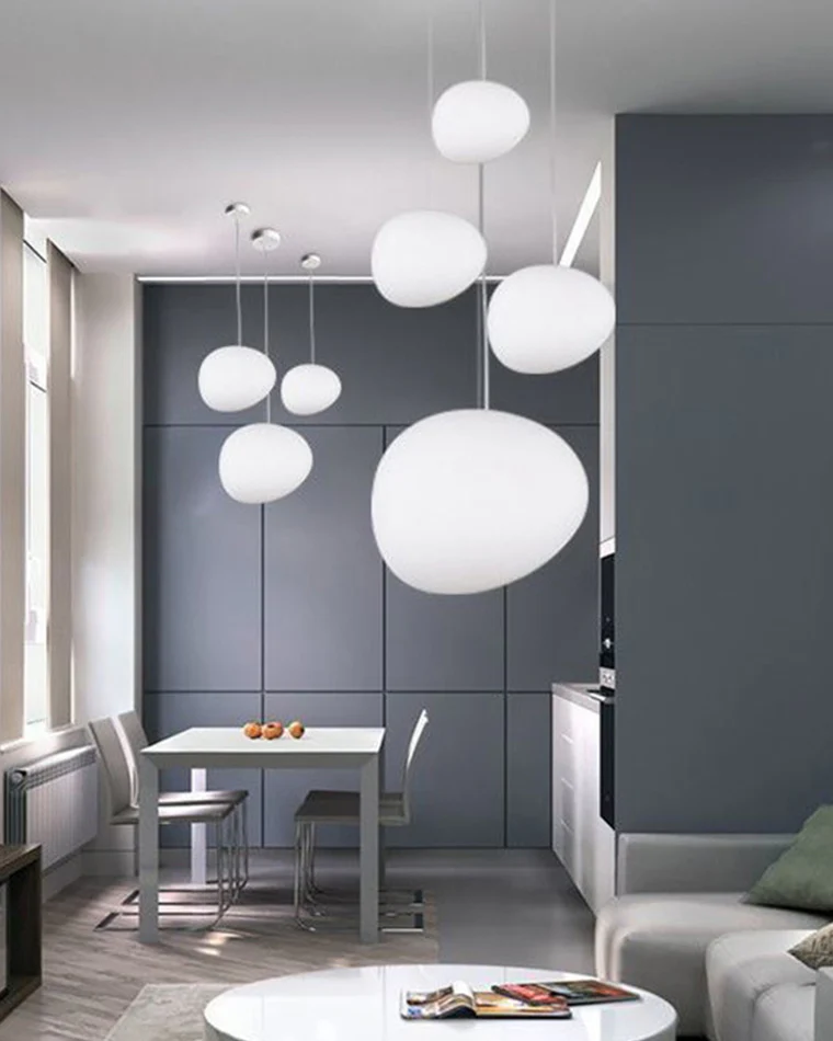 WOMO Egg Asymmetrical Globe Pendant Light-WM2497 - Image 6