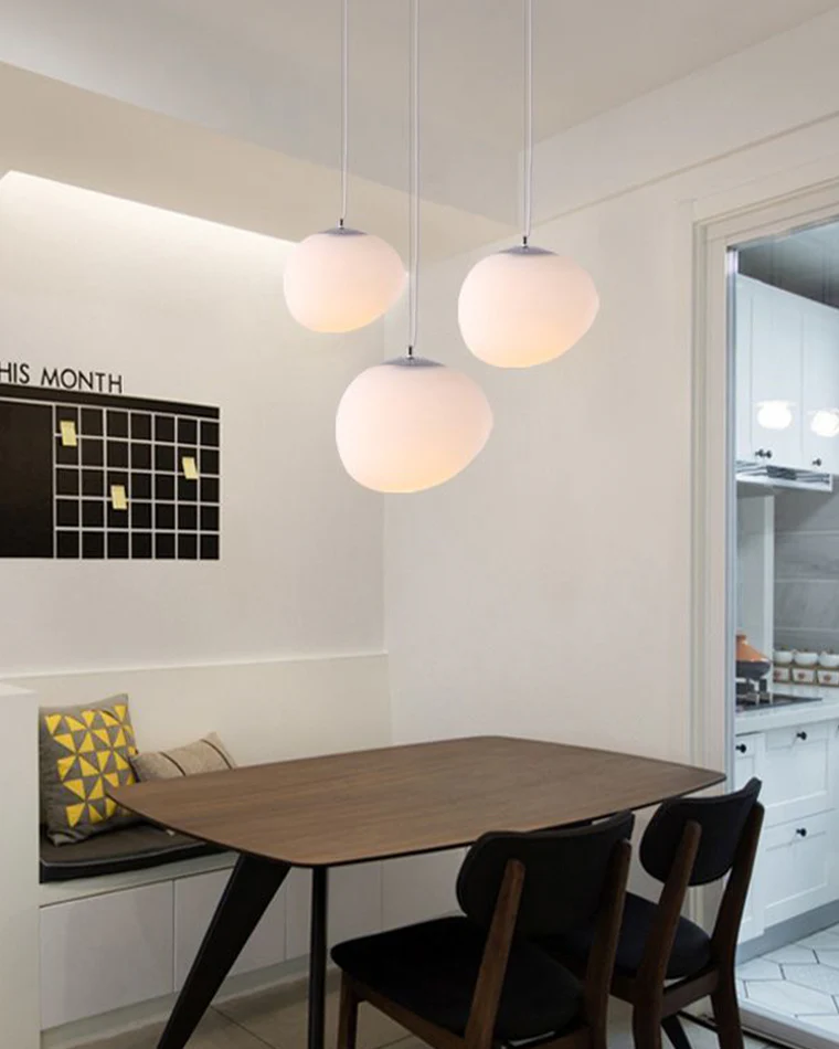 WOMO Egg Asymmetrical Globe Pendant Light-WM2497 - Image 7