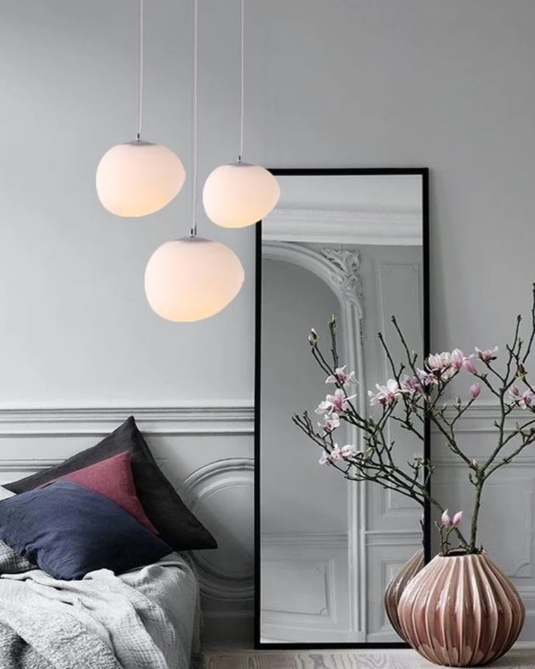 WOMO Egg Asymmetrical Globe Pendant Light-WM2497 - Image 8
