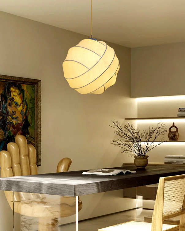 WOMO Globe Silk Pendant Light-WM2759 - Image 2