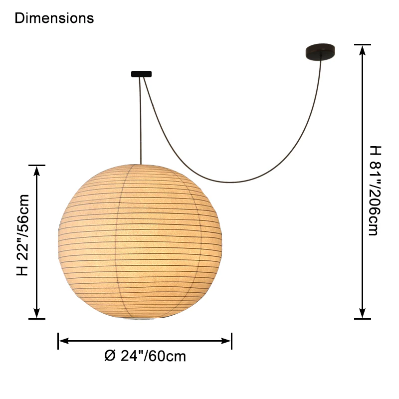 WOMO Globe Silk Pendant Light-WM2965 - Image 17