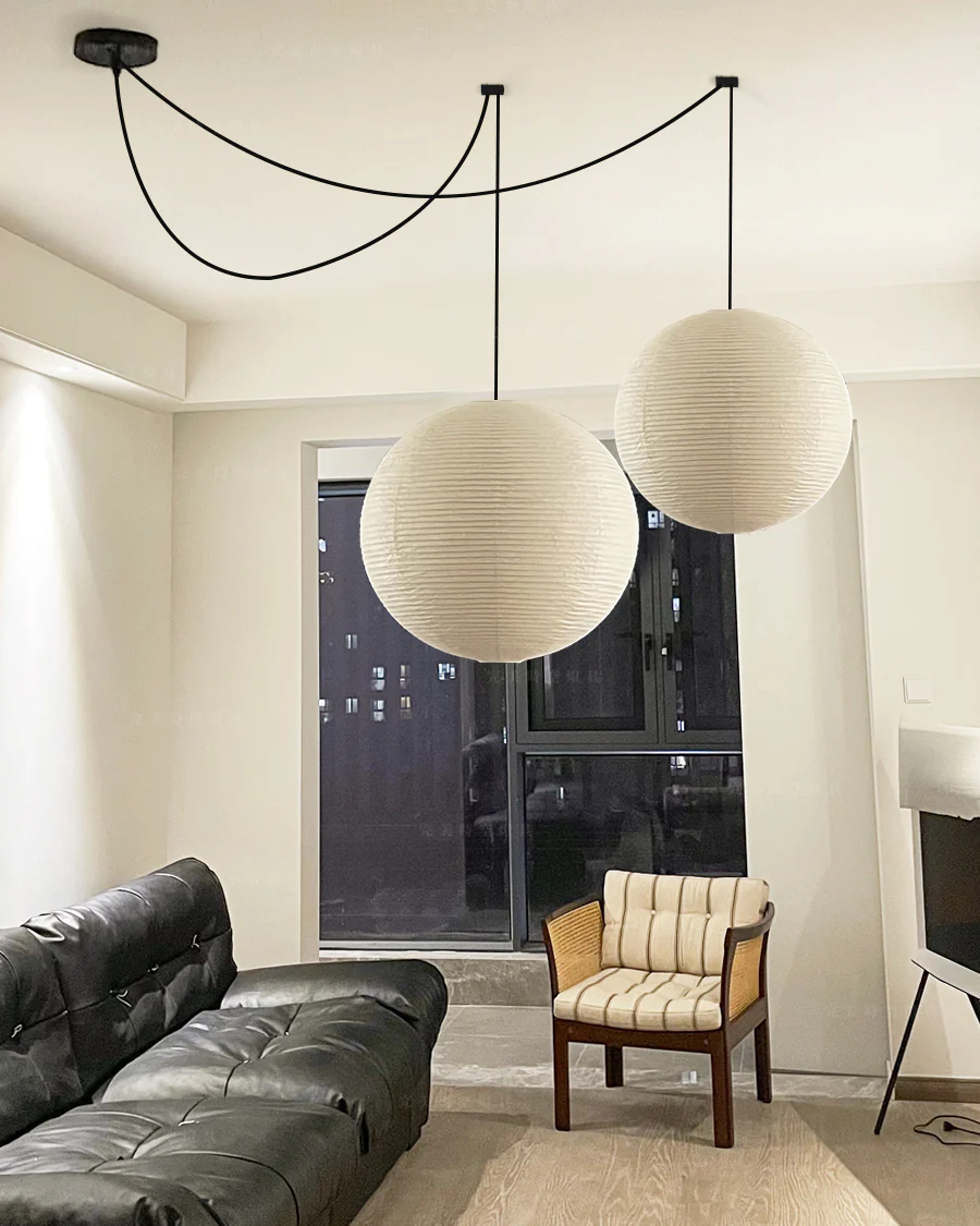 WOMO Globe Silk Pendant Light-WM2965 - Image 6