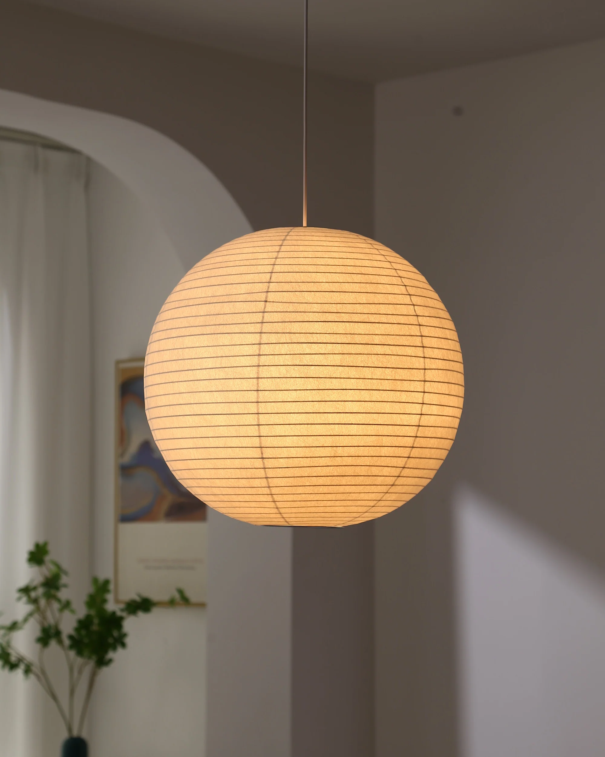 WOMO Globe Silk Pendant Light-WM2965 - Image 8