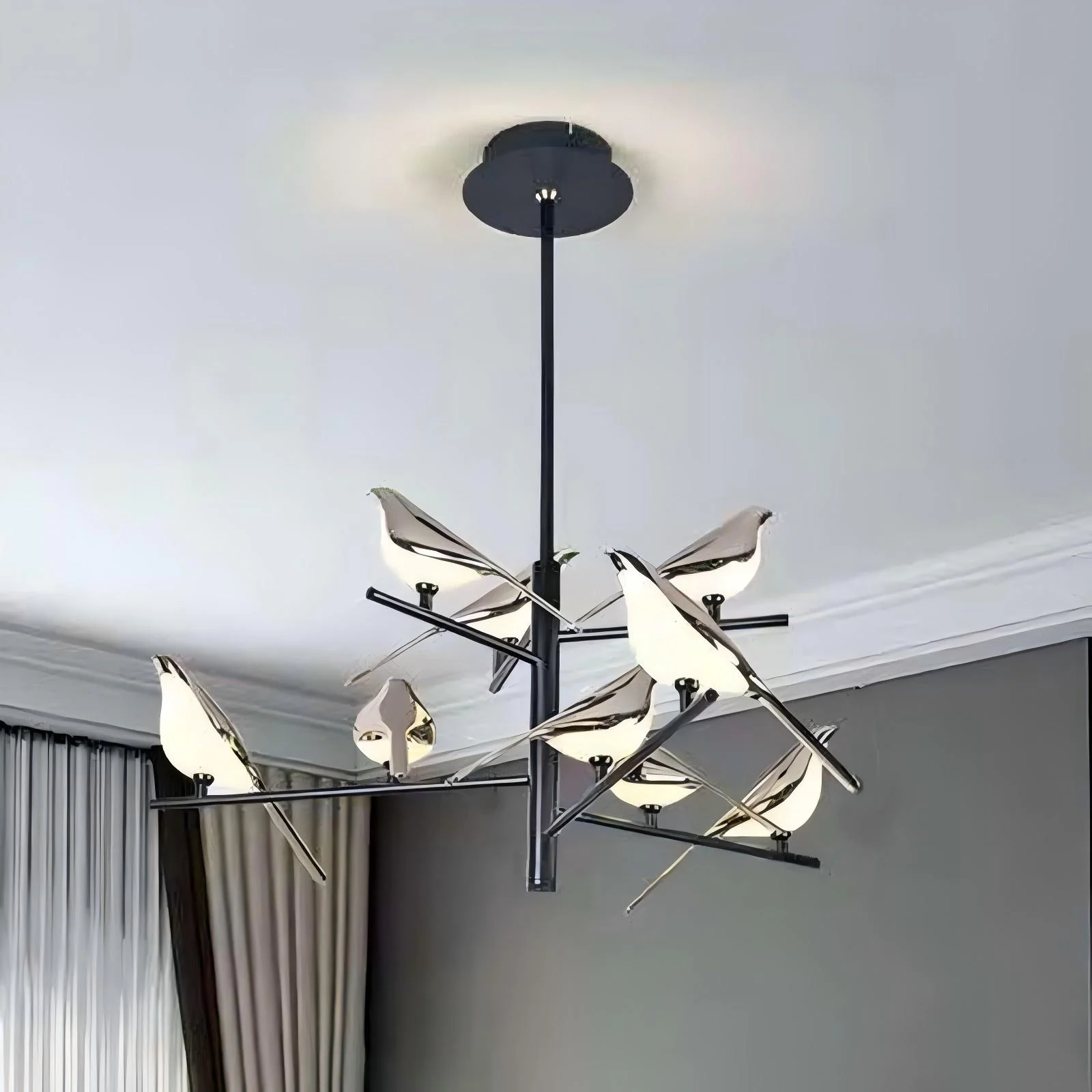WOMO Gold Bird Branch Chandelier-WM2512c - Image 2