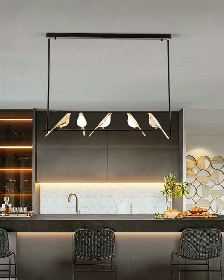 WOMO Gold Bird Linear Chandelier-WM2512b - Image 3