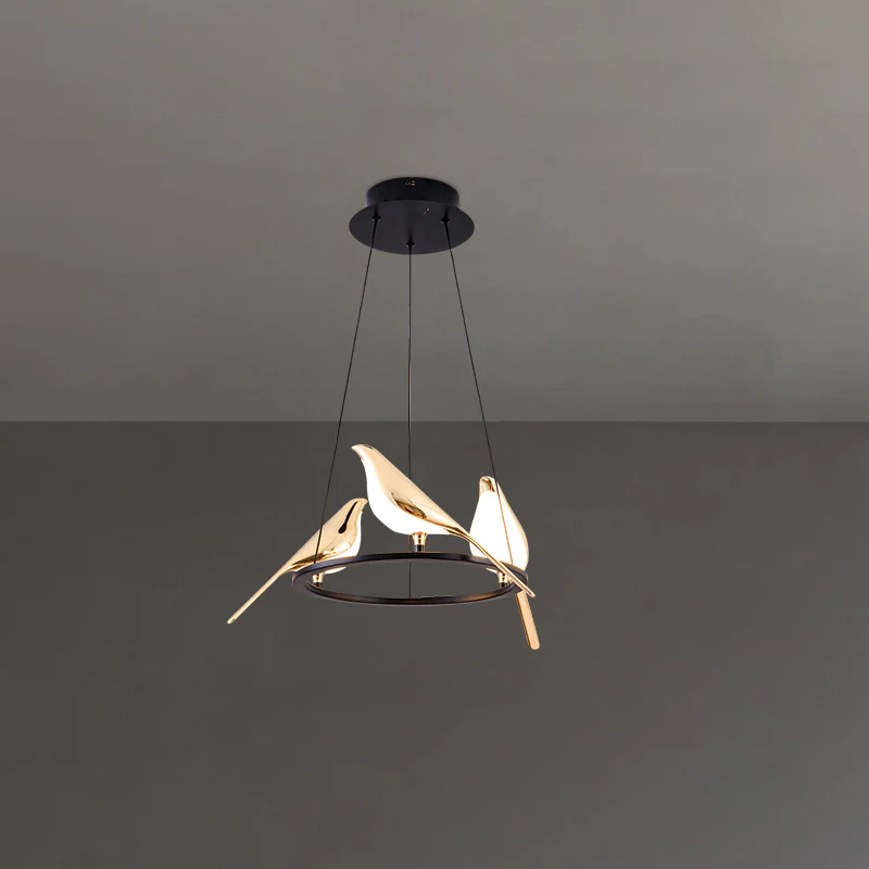 WOMO Gold Bird Round Chandelier-WM2512d - Image 9