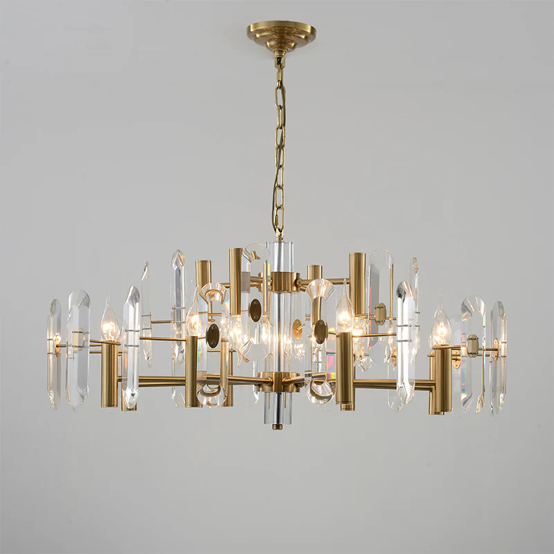WOMO Gold Candle Crystal Chandelier-WM2518 - Image 11
