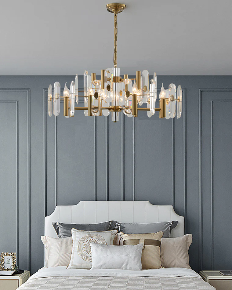 WOMO Gold Candle Crystal Chandelier-WM2518 - Image 4