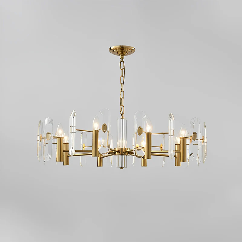 WOMO Gold Candle Crystal Chandelier-WM2518 - Image 9