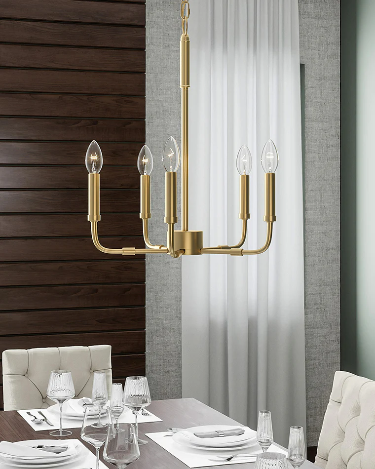 WOMO Gold Candlestick Chandelier-WM2509 - Image 11