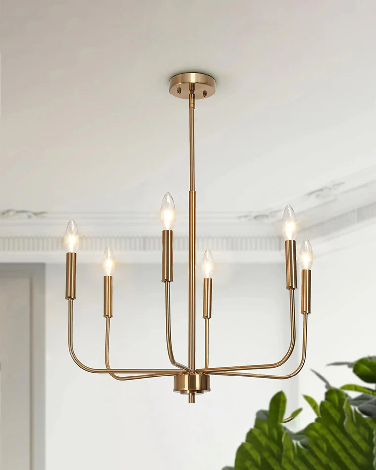 WOMO Gold Candlestick Chandelier-WM2509 - Image 12