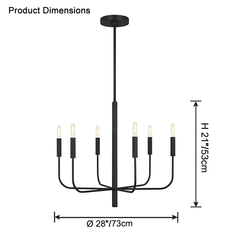 WOMO Gold Candlestick Chandelier-WM2509 - Image 22
