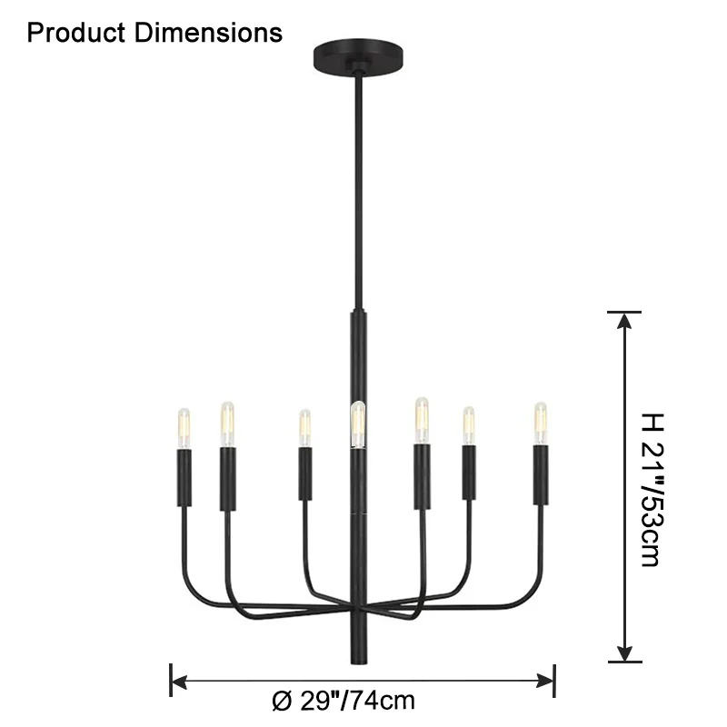 WOMO Gold Candlestick Chandelier-WM2509 - Image 24
