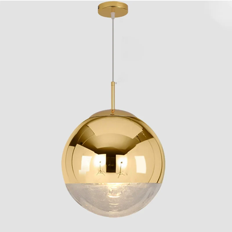 WOMO Gold Chrome Globe Pendant Light-WM2691 - Image 10