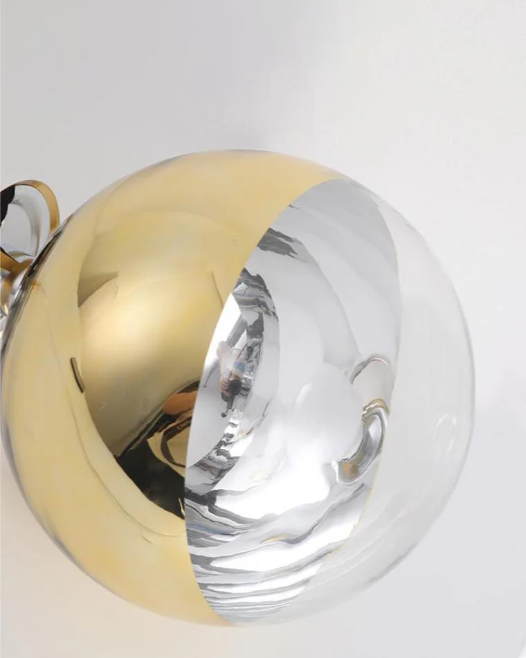 WOMO Gold Chrome Globe Pendant Light-WM2691 - Image 7