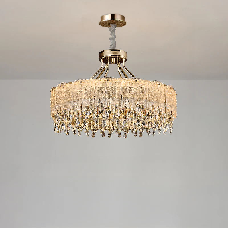 WOMO Gold Fringe Crystal Chandelier-WM3028 - Image 11