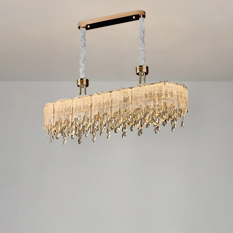 WOMO Gold Fringe Crystal Chandelier-WM3028 - Image 15