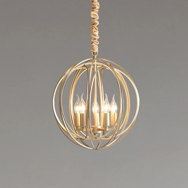 WOMO Gold Orb Cage Chandelier-WM2593 - Image 13