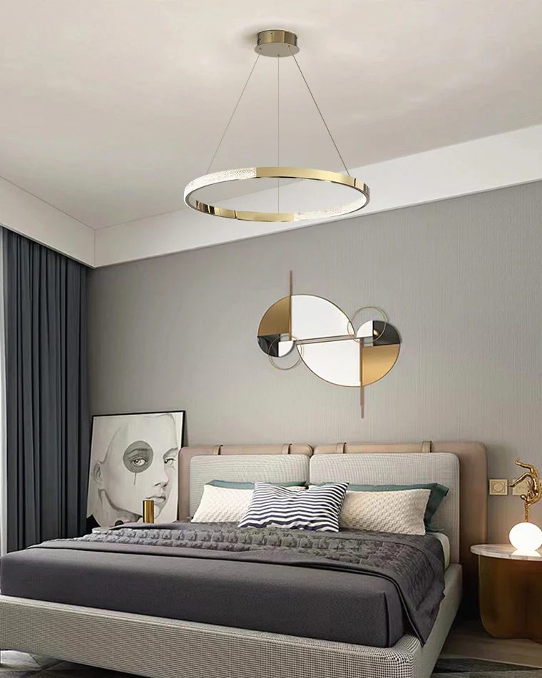 WOMO Gold Ring Led Chandelier-WM2795 - Image 2
