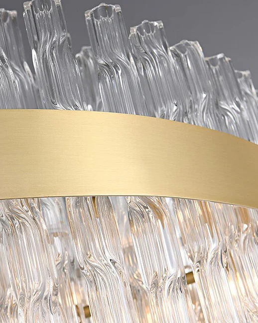 WOMO Gold Round Crystal Chandelier-WM2547 - Image 12