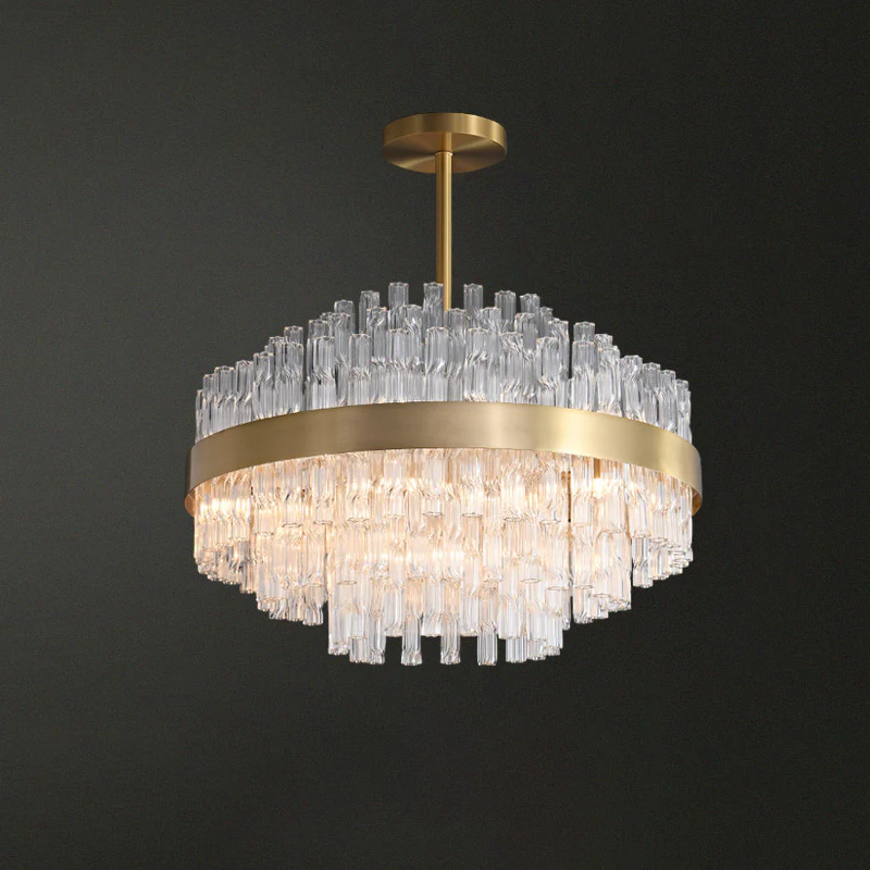 WOMO Gold Round Crystal Chandelier-WM2547 - Image 13