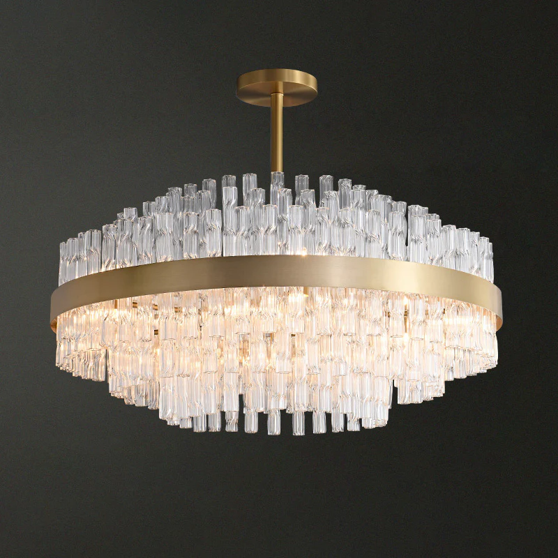 WOMO Gold Round Crystal Chandelier-WM2547 - Image 17
