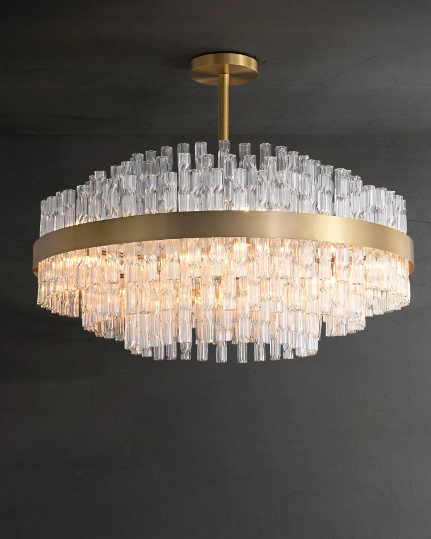 WOMO Gold Round Crystal Chandelier-WM2547 - Image 8