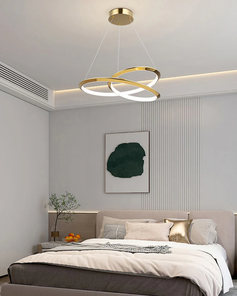 WOMO Gold Swirl Chandelier-WM2707 - Image 2