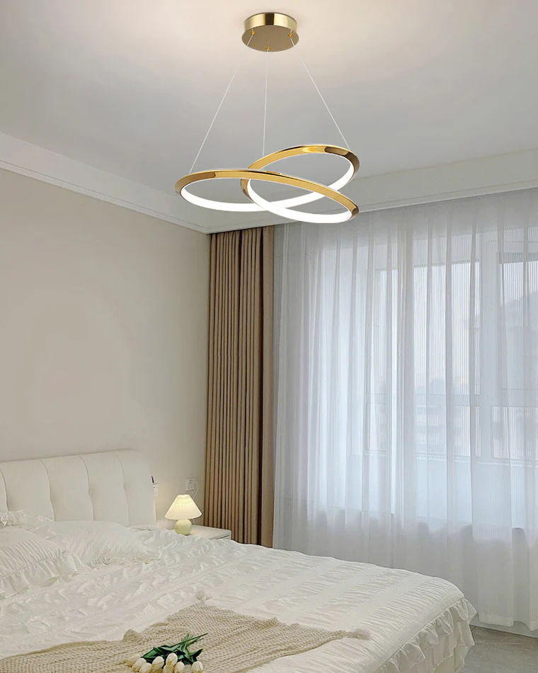 WOMO Gold Swirl Chandelier-WM2707 - Image 4