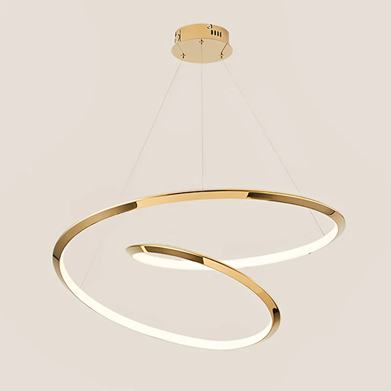 WOMO Gold Swirl Stainless Steel Chandelier-WM2708 - Image 10