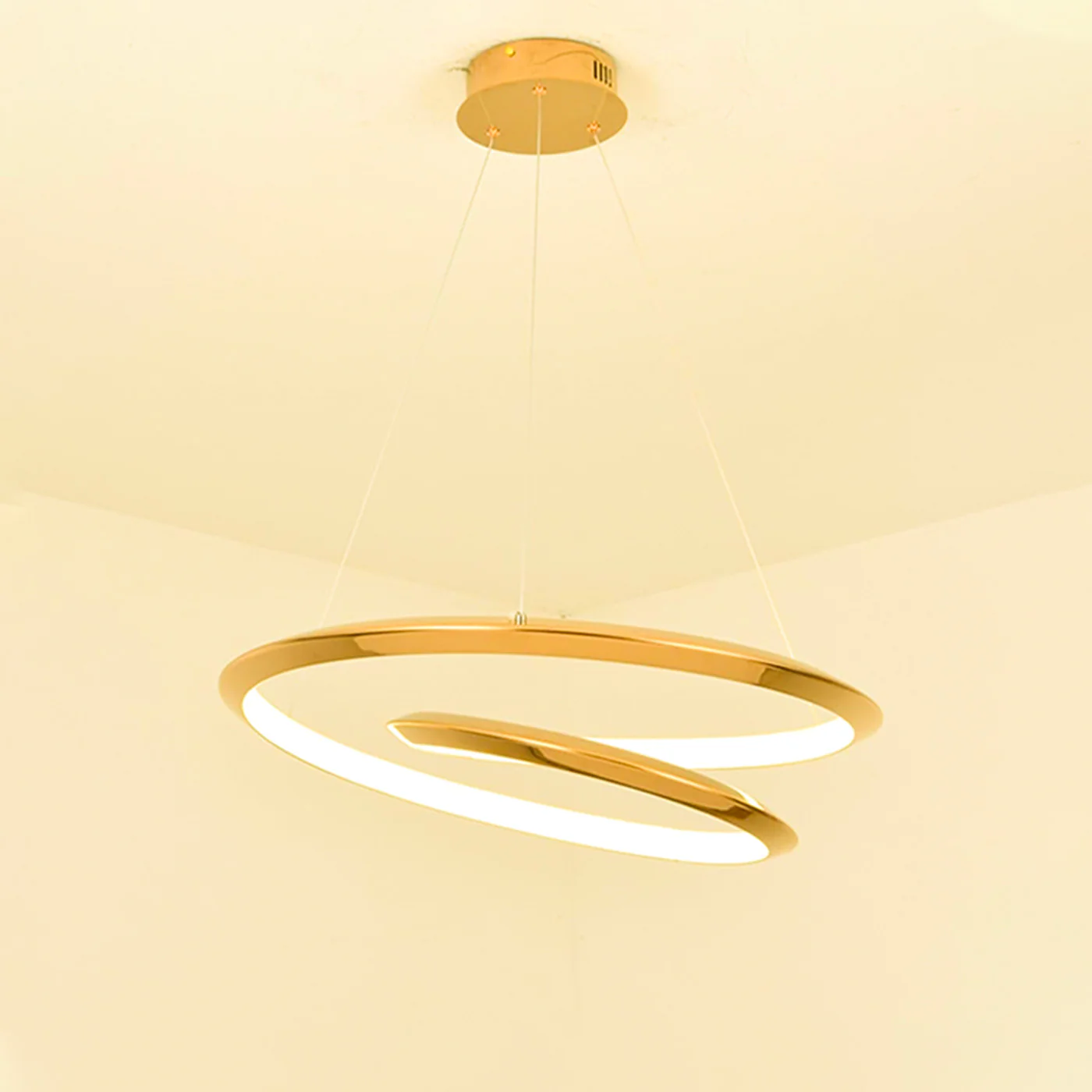 WOMO Gold Swirl Stainless Steel Chandelier-WM2708 - Image 6