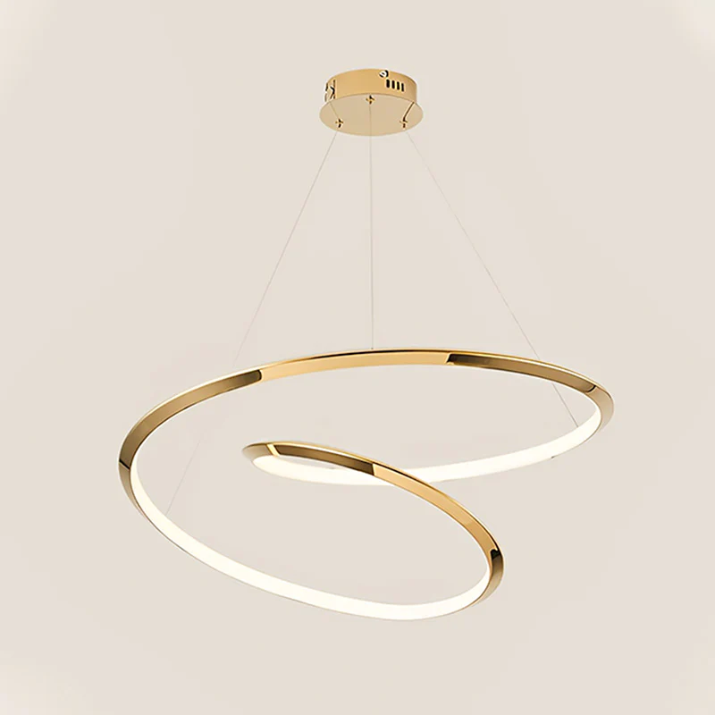 WOMO Gold Swirl Stainless Steel Chandelier-WM2708 - Image 8