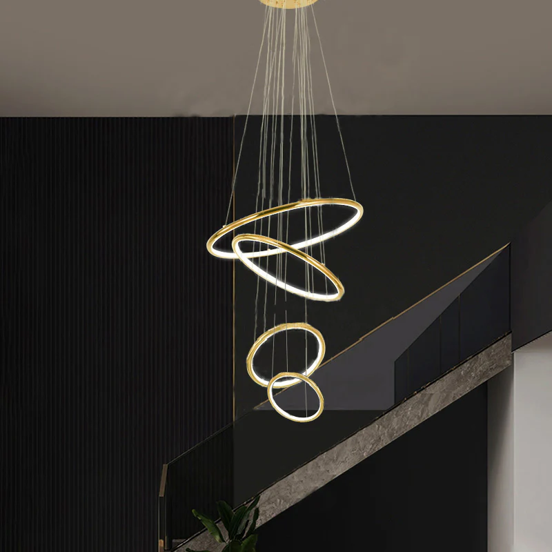 WOMO Gold Tiered Circular Chandelier-WM2758 - Image 21