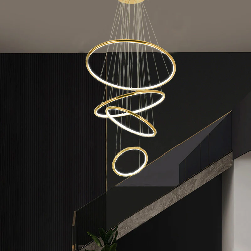 WOMO Gold Tiered Circular Chandelier-WM2758 - Image 23