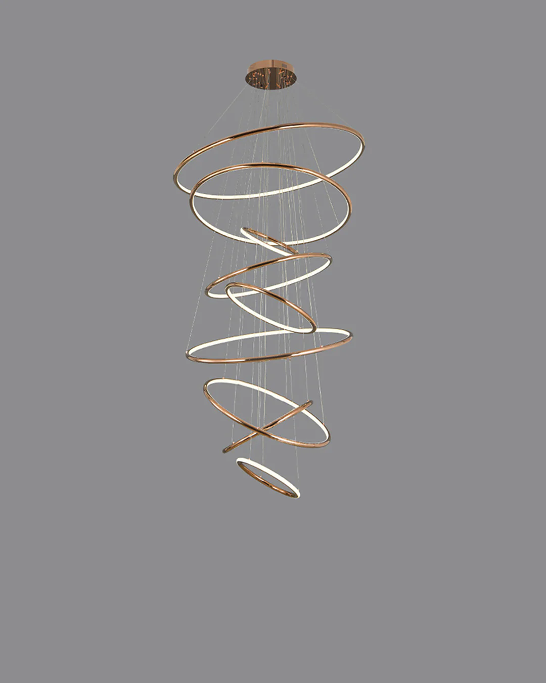 WOMO Gold Tiered Circular Chandelier-WM2758 - Image 6